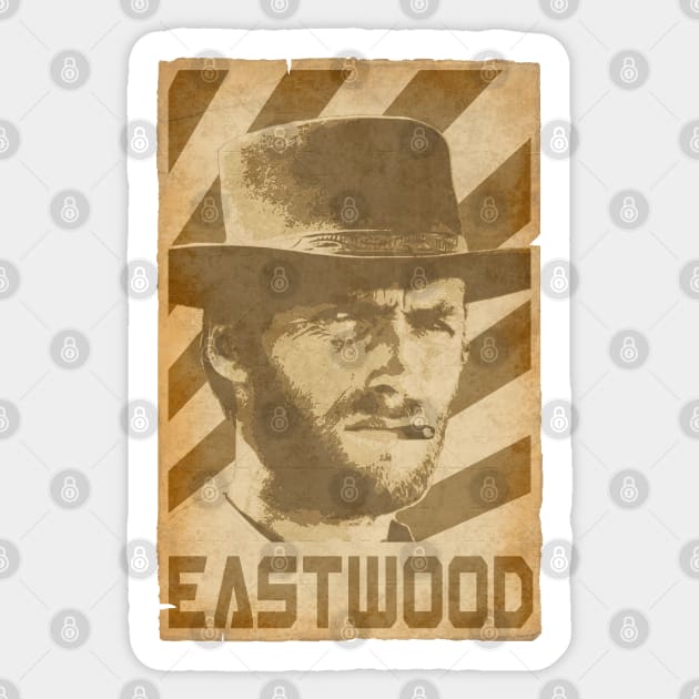 Clint Eastwood Retro Propaganda Sticker by Nerd_art